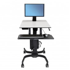 WorkFit-C, Single HD Sit-Stand Workstation for 16–28 lbs monitor (Office)