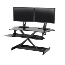 WorkFit Corner Standing Desk Converter (Black)