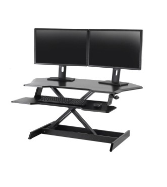 WorkFit Corner Standing Desk Converter (Black)